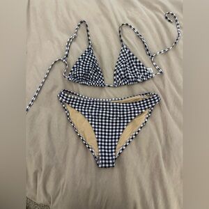 Checkered Gingham Bikini Set